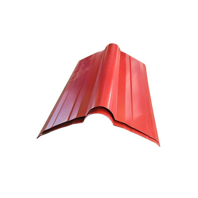 380V 50Hz 3상 15 스테이션 고급 45# 강철 용마루 롤 성형기 (지붕 용마루 캡 기계 포함)