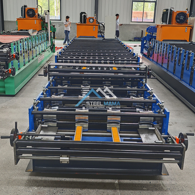 수압 전력 5.5kw 컬러 지붕 이중 계층 IBR 호러게이트 타일 롤 형성 기계