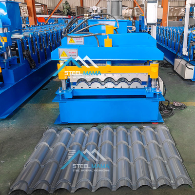 8.5kW 스틸 유리 지붕 타일 롤 폼 머신 그리고 지붕 시트 만드는 머신