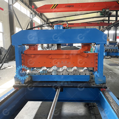 PLC 제어 시스템 바닥 데크 롤 포밍 머신 1250mm 폭
