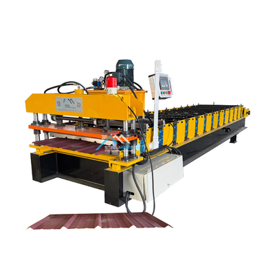 PLC 제어 시스템 금속 지붕 기계 0.3mm-0.8mm