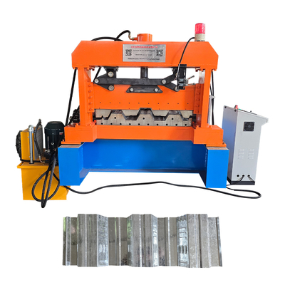 바닥 데크 롤 성형기 1250mm PLC 제어 22kw