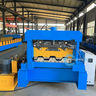 바닥 데크 롤 성형기 1250mm PLC 제어 22kw