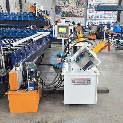 High-speed light steel keel C U profile frame bolt and rail cold roll forming machine