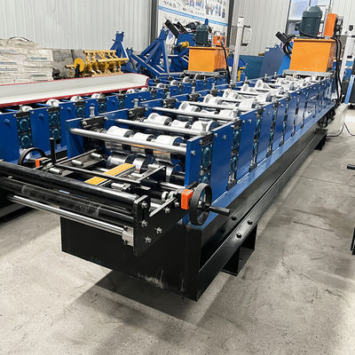 고품질 45# 강철 및 15개 성형 단계를 갖춘 유압 프레스 능선 캡 롤 성형기