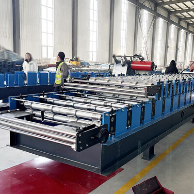 TR4 TR5 double profile roof sheet in one machine with High-precision cutting cost-saving machine