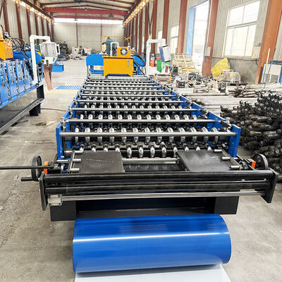 PLC 제어 수압 절단 롤 형성 기계 8-12m/min에 corrugated 지붕 엽을 위해