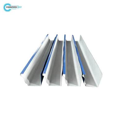 PLC Control Hydraulic Cutting Portable Steel K Gutter Roll Forming Machine with 16 Stations