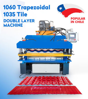 벽과 지붕 이중 레이어 	전산화된 지붕 시트  롤 성형기 8.5 kw